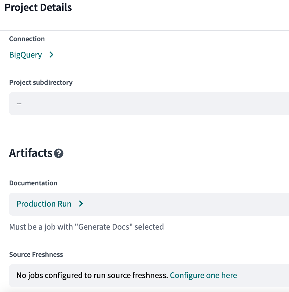 Configuring project documentation Configuring project documentation